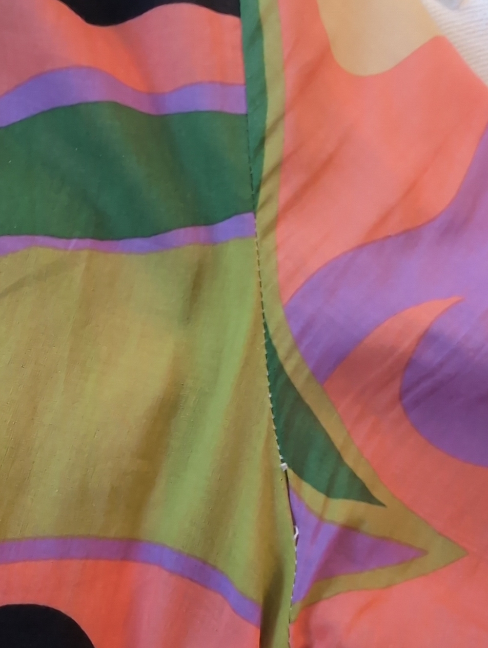 Colorful Abstract Print Maxi Dress - Green/Pink/Black - Picture 10 of 11